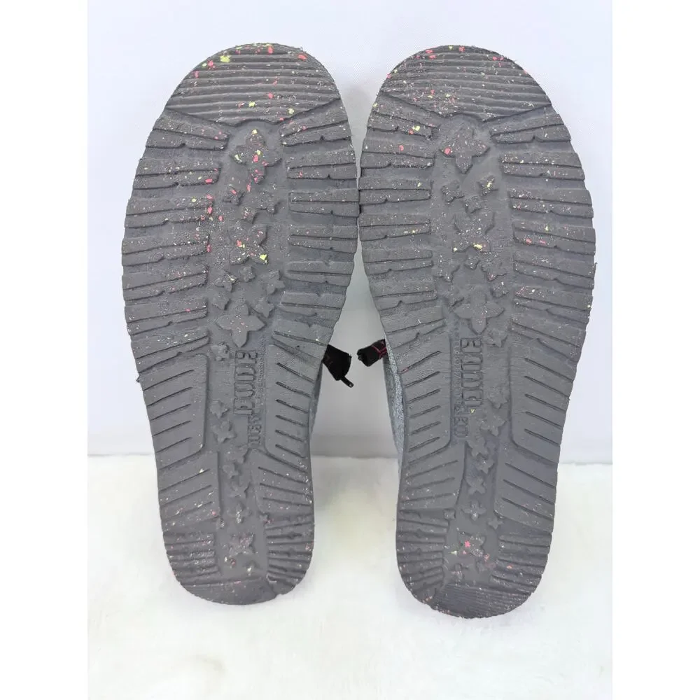 HEYDUDE Wally Eco Ascend Ripstop Grey Men's Slip-On Loafers Size 12
